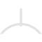 Ekena Millwork Archdale Architectural Grade PVC Gable Bracket, 108"W x 67 1/2"H x 2"D x 6"F, 15/12 Pitch GBP108X68X0206ARC00 - alternate 5